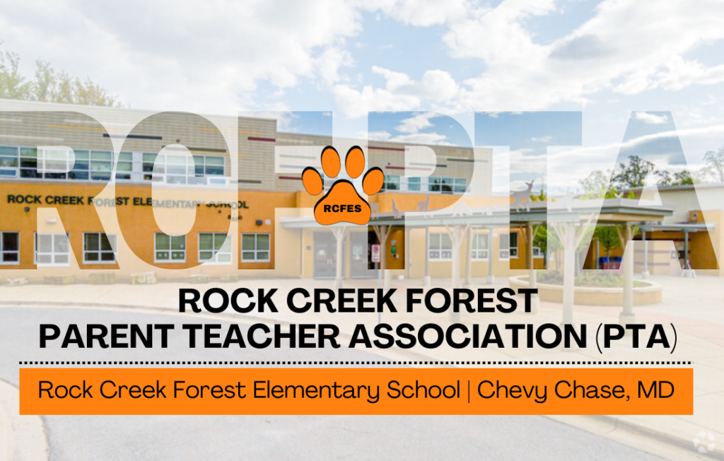 Photo of front of the school with RCF PTA written across it.